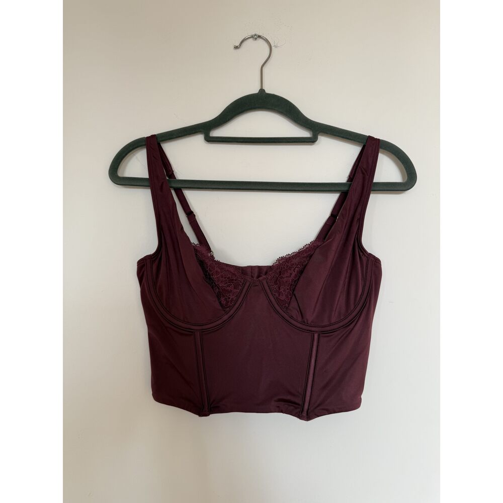 Abercrombie & Fitch Maroon Bustier Top M